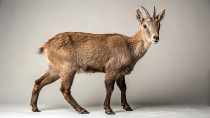 Goral on studio background