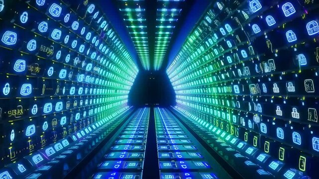 blue binary code