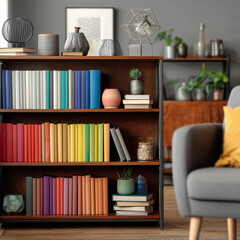 minimalist white bookshelf 