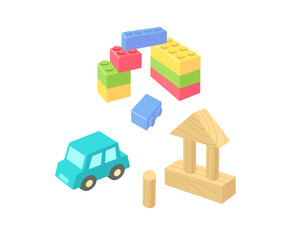 自由遊びのイラスト