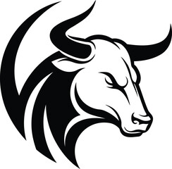 Adobe Illustrator cow Silhouette in Crescent Frame.