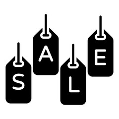 Unique design icon of sale tag