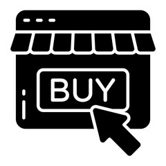 An icon design of buy button