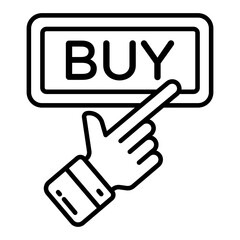 A beautiful design icon of buy button
