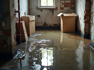 Basement flooding water damage cleanup repair restoration service home