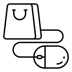 Digital shopping icon available for instant download to
