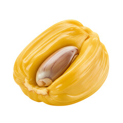 Jackfruit: Close-Up of a Vibrant, Ripe Jackfruit Aril with Seed