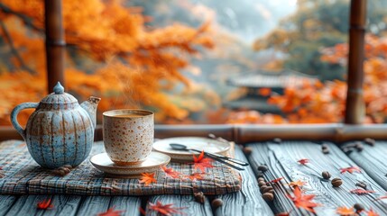 Tranquil Morning Routine Featuring a Person Calmly Sipping Fresh Coffee