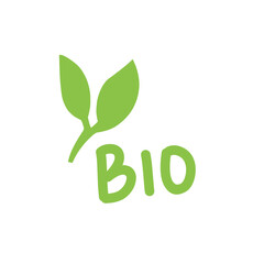 Fototapeta premium leaf bio logo design icon