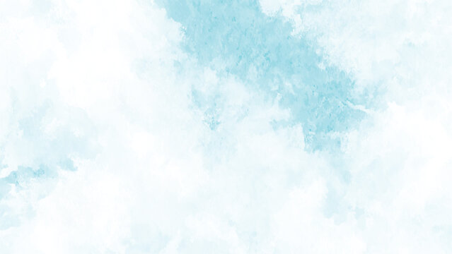 blue and white sky background clouds. panorama, Blue vector watercolor sky 