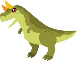 Cartoon Carnotaurus Illustration