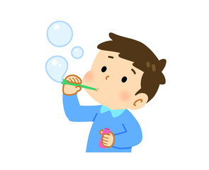 シャボン玉のイラスト