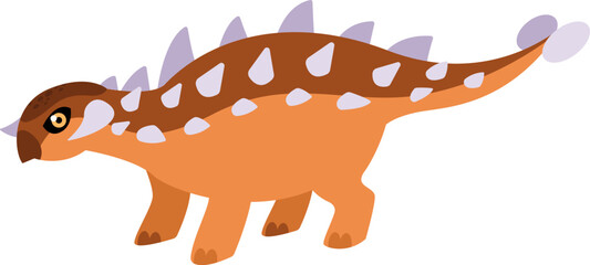 Illustration of Euoplocephalus Dinosaur