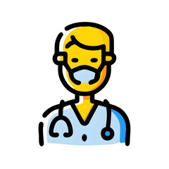 vector illustration of a call doctor
