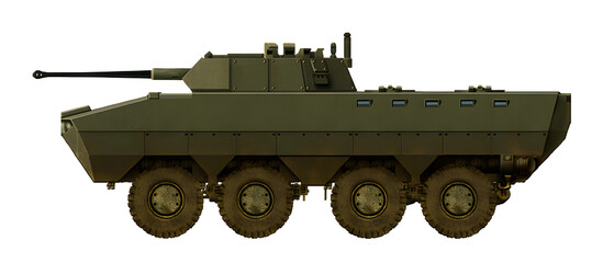 Nurol Ejder 8x8 IFV (Concept of a new armored personnel carrier based on an elongated chassis for the Turkish army, with a new combat module and a 30mm cannon)