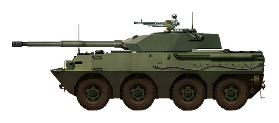 Perun-105 (Concept of a tank destroyer based on the Perun armored personnel carrier, with a 105mm gun)