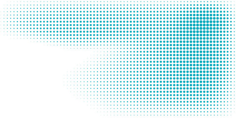 Elegant Blue Dotted Design on White Background