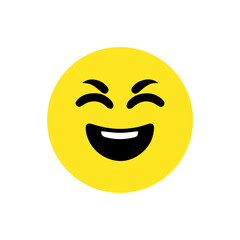 Fototapeta premium smiley face with a smile icon emoji