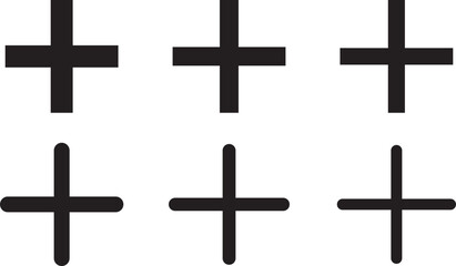 Fototapeta premium plus sign and minus sign icon set. Plus icon vector, plus minus icon vector symbol,. 