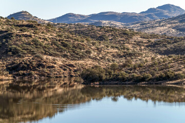 Zone humide dans le centre de la Namibie 
