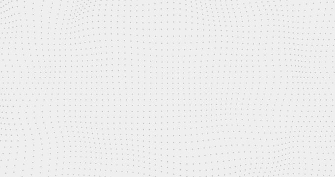 dots pattern moving in a static white background