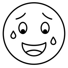 Fototapeta premium happy smiley face icon