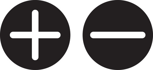 Obraz premium Plus sign black heart medical logo icon vector, Add create plus icon. Plus icon symbol, Minus icon, 