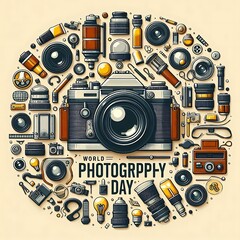 Fototapeta premium World Photography Day Camera Gear. (4)
