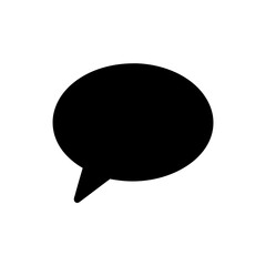 Chat Bubble Icon Vector in Flat and Clean Isolated Style