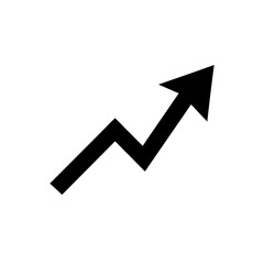 Investment Arrow Icon Vector with Flat and Clean Isolated Style