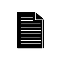 File Document Icon Vector in Flat and Clean Isolated Design