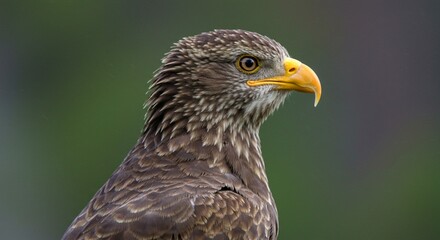 close up of a falcon