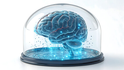 Digital Brain with Neural Network Visualization