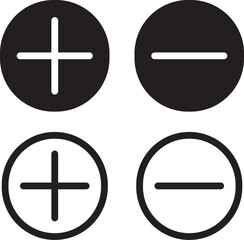 Fototapeta premium AdobePlus Icons se. Add plus sign and symbol ,Add, plus icon,geometric symbols for math, Zoom icon, Vector illustration. Illustrator Artwork