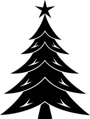 Obraz premium christmas tree vector illustration