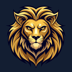 lion head vector
