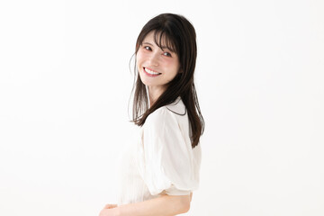 Fototapeta premium 振り返る女性