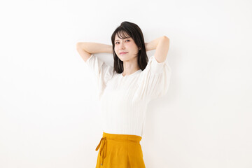 笑顔のミドル女性