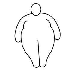 thin and fat body vector 