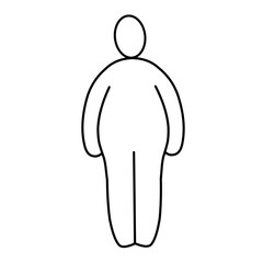 thin and fat body vector 