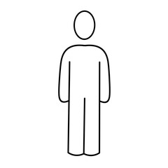 thin and fat body vector 