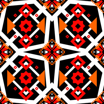 seamless pattern with geometric elements