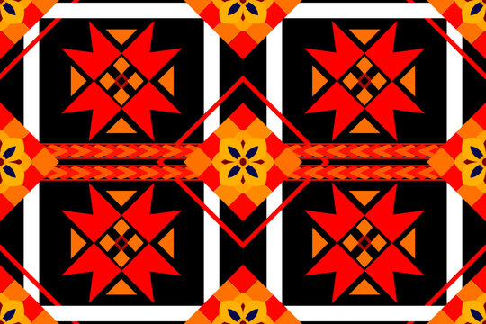seamless pattern with geometric shapes
