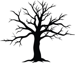 Tree vector silhouette