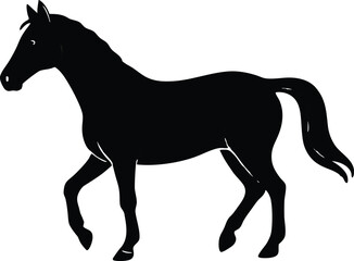 A horse vector silhouette
