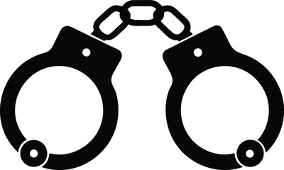 handcuffs crime vector 