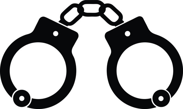 handcuffs crime vector 