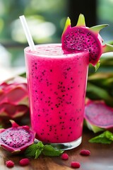 Pink Dragon Fruit Smoothie. (11)