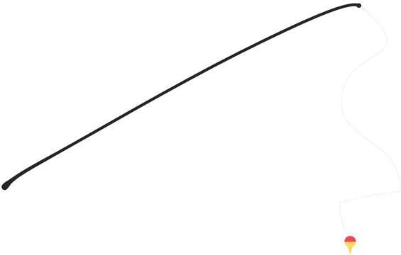 釣り竿のイラスト	
