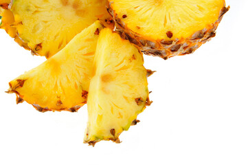 Pineapple on white background